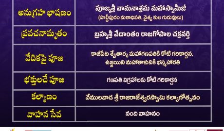 భక్తి టీవీ కోటి దీపోత్సవం 2025, 8వ రోజు - కార్తిక శనివారం కార్యక్రమాలు