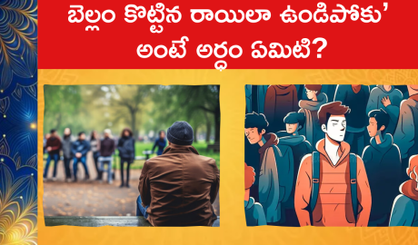 ‘బెల్లం కొట్టిన రాయిలా ఉండిపోకు’ అంటే అర్ధం ఏమిటి?