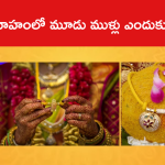 వివాహంలో మూడు ముళ్లు ఎందుకు వేస్తారు?
