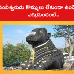 నందీశ్వరుడు కొమ్ములు లేకుండా ఉండే క్షేత్రం ఎక్కడుందంటే..