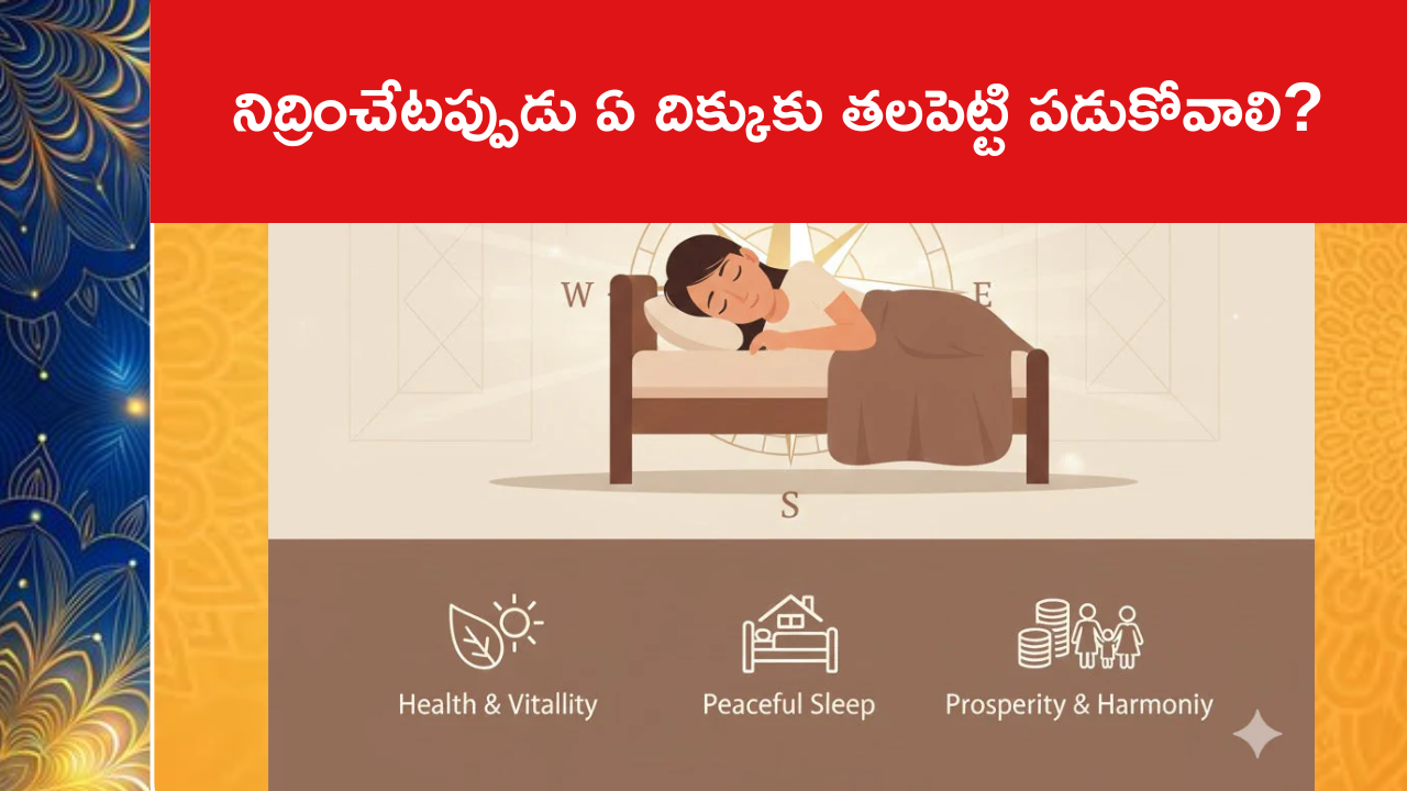 నిద్రించేటప్పుడు ఏ దిక్కుకు తలపెట్టి పడుకోవాలి?