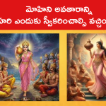 మోహిని అవతారాన్ని శ్రీహరి ఎందుకు స్వీకరించాల్సి వచ్చిందంటే..
