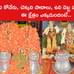 తవ్వని కోనేరు, చెక్కని పాదాలు, ఉలి దెబ్బ పడని శ్రీవారు.. ఈ క్షేత్రం ఎక్కడుందంటే..