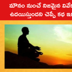 మౌనం నుంచే నిజమైన వివేకం ఉదయిస్తుందని చెప్పే కథ ఇది..