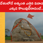 దేశంలోనే అత్యంత ఎత్తైన వినాయకుడు ఎక్కడ కొలువుదీరాడంటే..