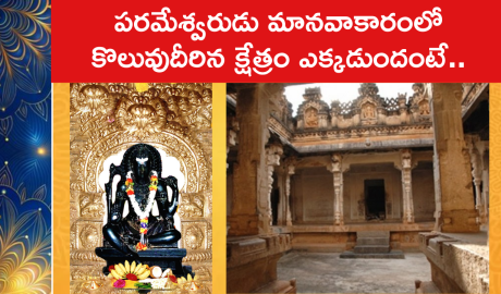 పరమేశ్వరుడు మానవాకారంలో కొలువుదీరిన క్షేత్రం ఎక్కడుందంటే..